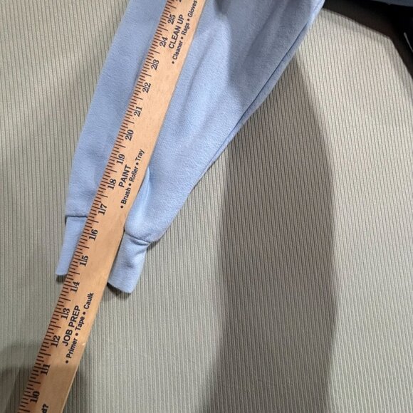 Bandit Light Blue Hoodie with Yellow Arch & Fun Character Hood Size L Unisex - Picture 7 of 9